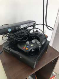 X box 360 slim, 2 controlere +kinetic