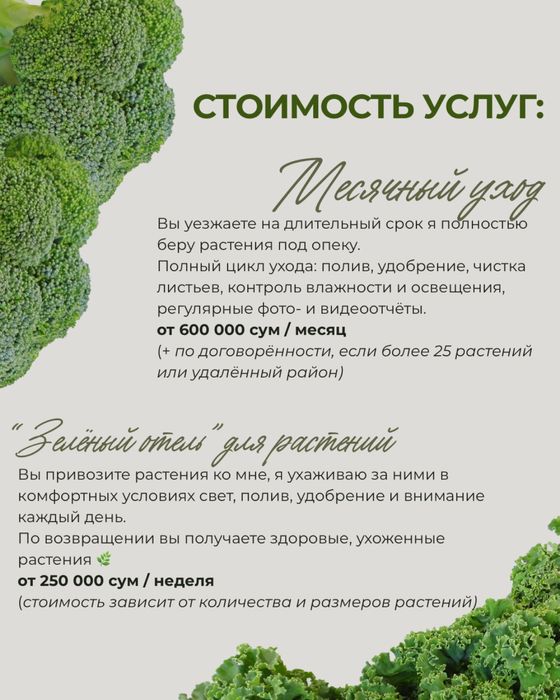 Уход за цветами | Ташкент