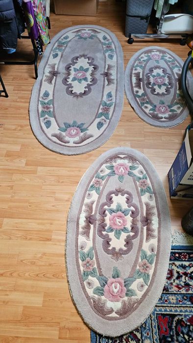 covoare mochete gri diferite dimensiuni la set