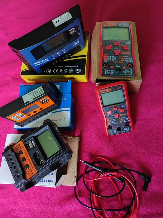 Controler solar , multimetrul