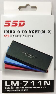 Rack Extern M.2, NGFF SSD, USB 3.0