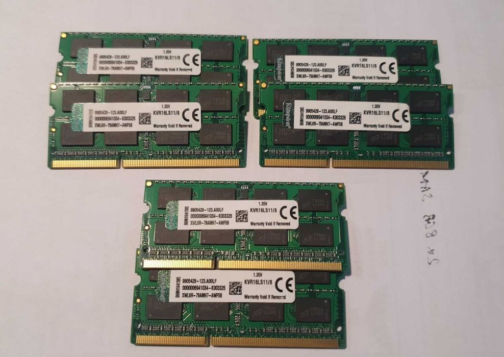 Memorie 2 x 8GB DDR3L Laptop, Kit 16GB DDR3L 1600 Kingston