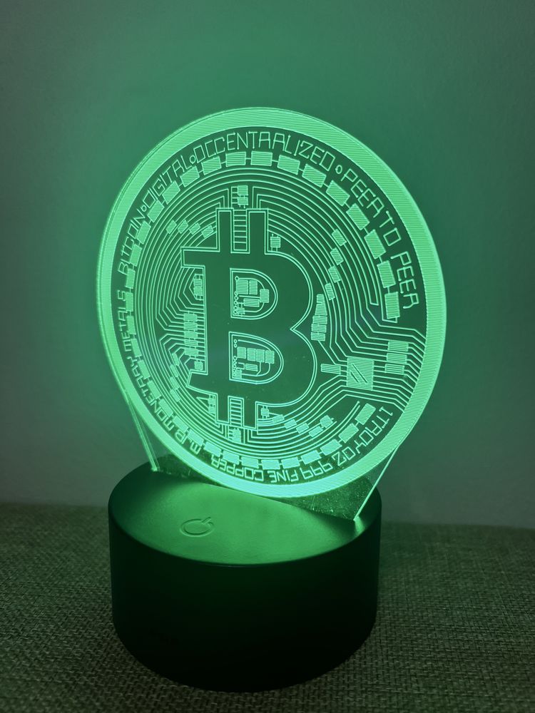 Lampa LED Bitcoin Night light