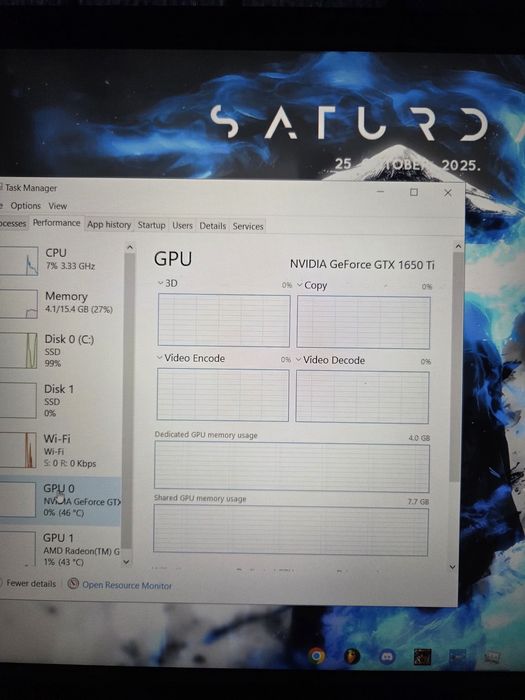 Vand laptop gaming Lenovo ryzen 5 4600H, gtx 1650 ti