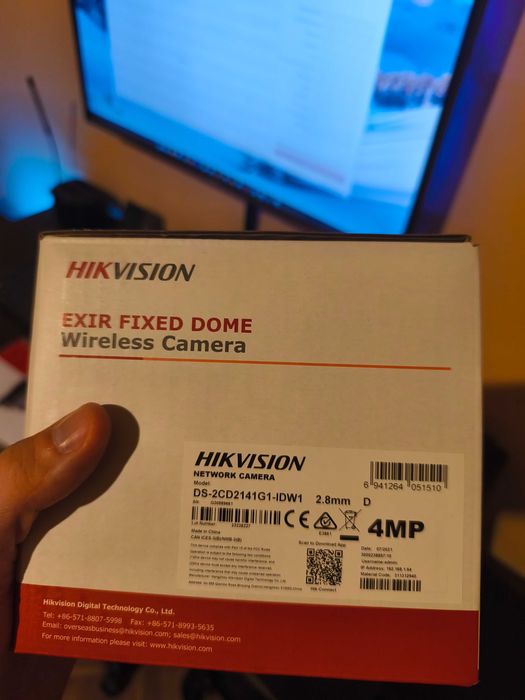 IP камера Hikvision 2CD2141G1-IDW1 4MPx H.265 WiFi и вграден микрофон