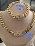 Vand set lant+bratara cubanez monaco chain