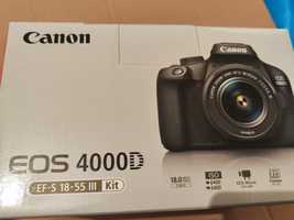 Canon EOS 4000D,18.0 MP, Negru + Obiectiv EF-S 18-55mm F/3.5-5.6 III N