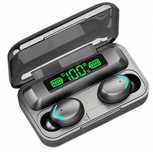 Bезжични bluetooth слушалки с кутия за зареждане и микрофон BTH-F9-5