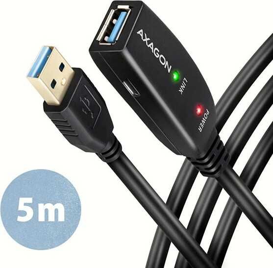AXAGON ADR-305 Active extension USB 3.2 Gen 1 A-M > A-F cable, 5m