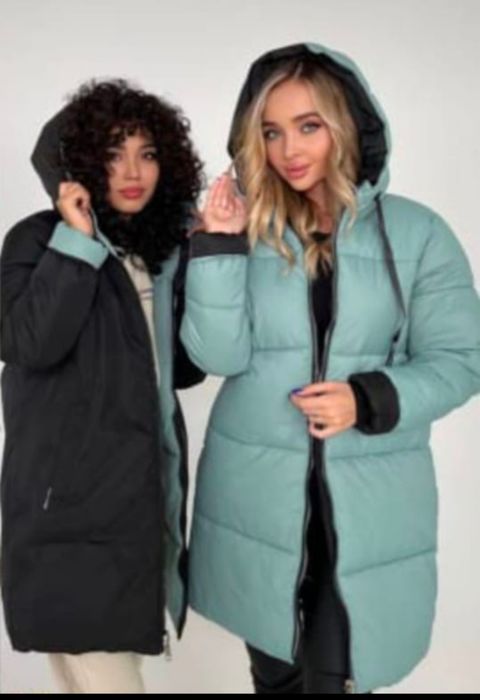 Куртка , зима , двухсторонняя размер 46