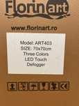 Oglindă baie Florian Art, 3 tipuri de lumină și dezaburire, 70cm, nouă