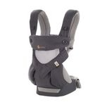НОВО Бебешко кенгуру Ergobaby 360 Cool Air Mesh Carbon/Grey, До 20 кг
