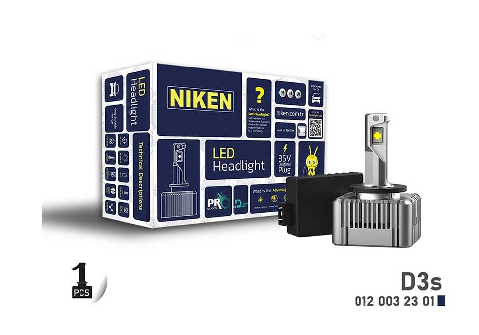 NIKEN LED диодни крушки D3S PRO, 12V 30W