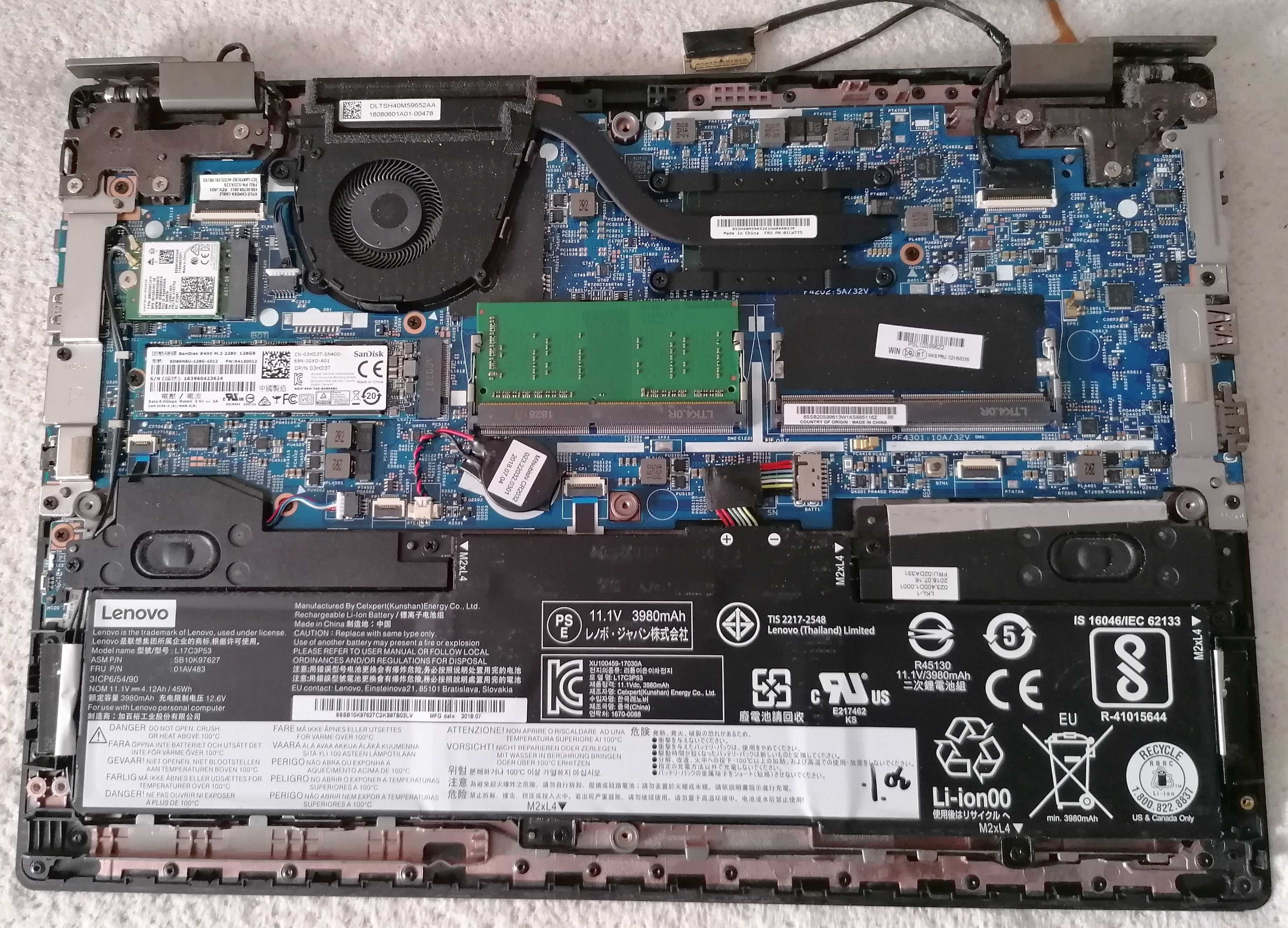 Dezmembrez Lenovo ThinkPad L380, machine type 20M6