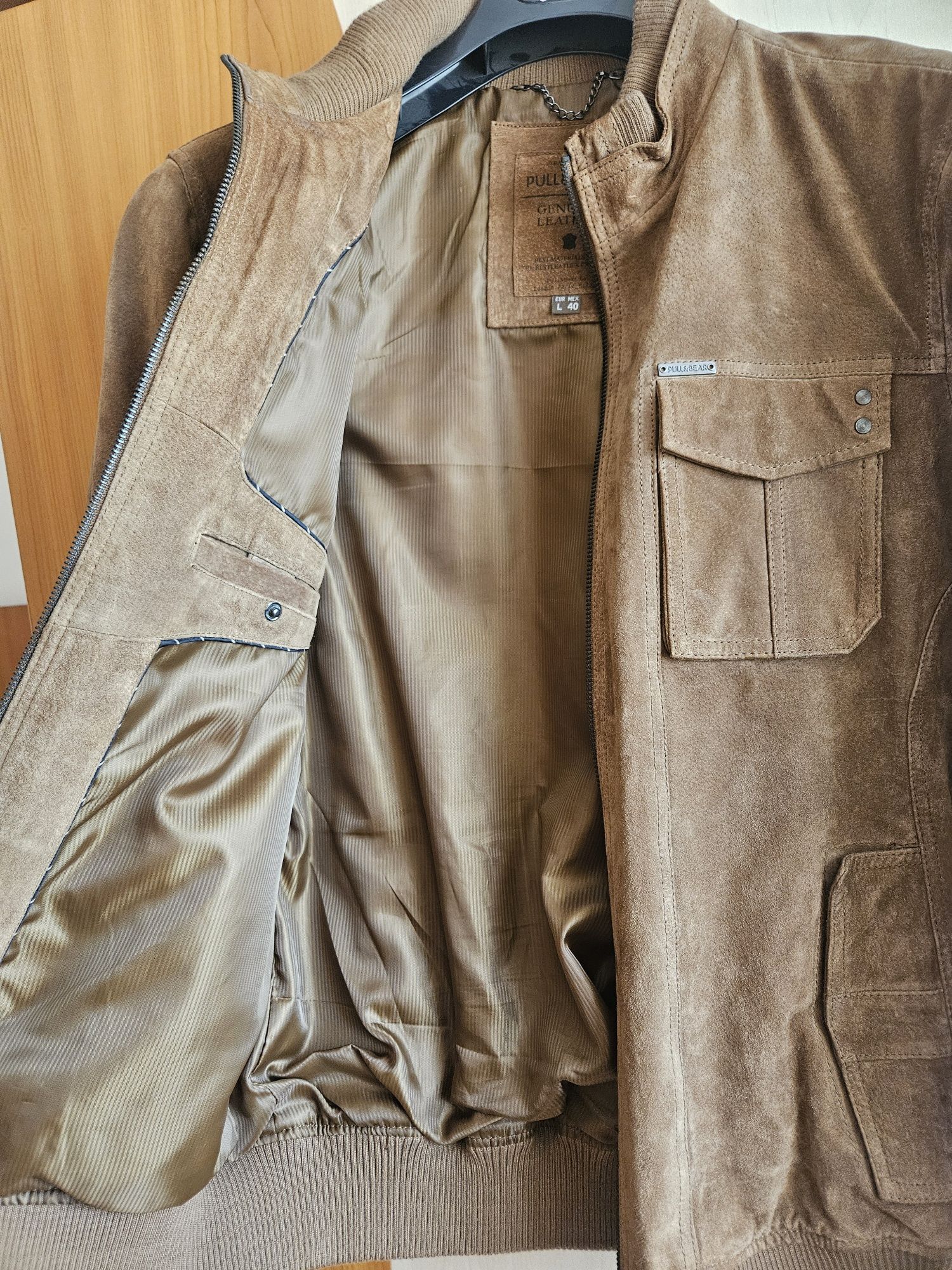 Geaca piele intoarsa Pull Bear