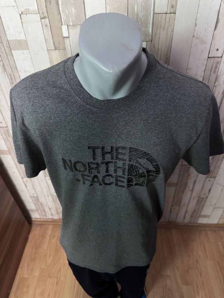 Tee tricou T-shirt The North Face clasic bumbac gri grey