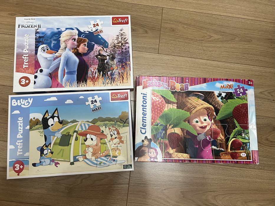 Пъзели с големи части 3+