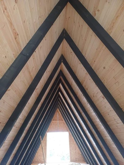 În prezent, casele A-frame pe structură metalică sunt foarte confortab