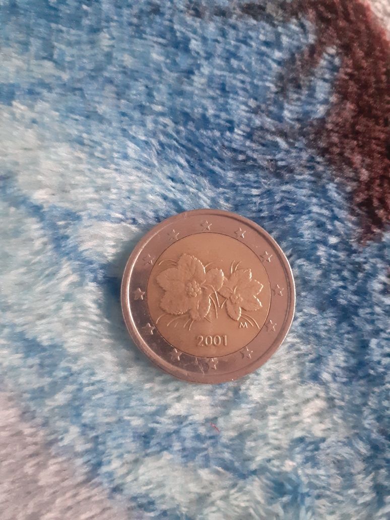 Monedă 2 Euro Anul 2001 Rară