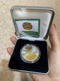 Банковская серебряная монета с брильянтами «Каракал». Новая. В капсуле
