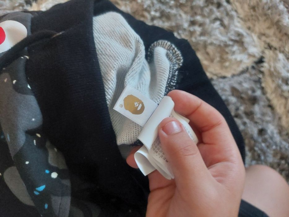 BAPE Space Camo Shark Sweat Shorts Black