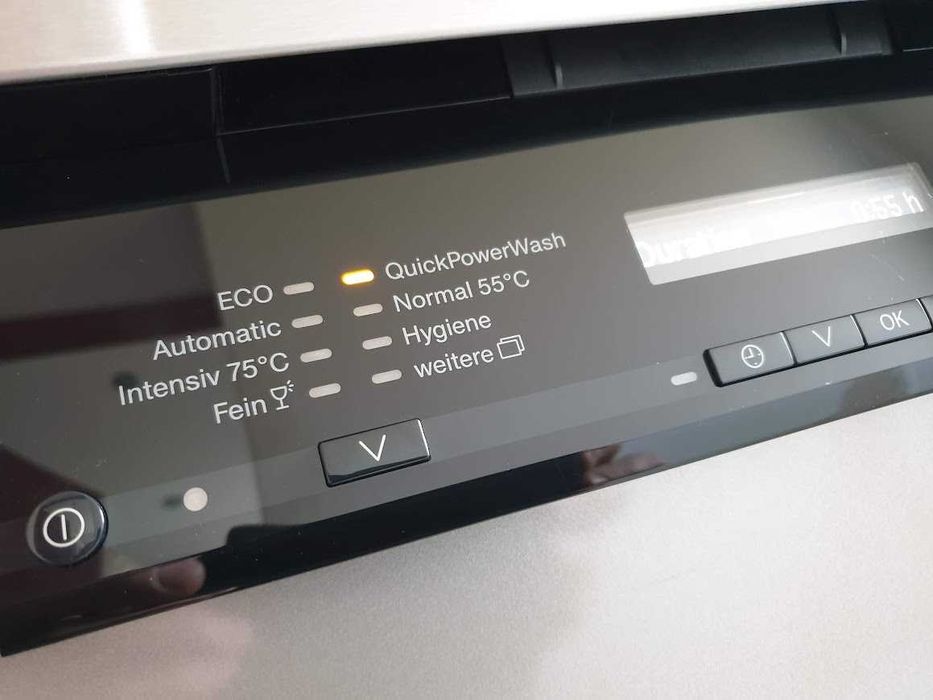 XXL - LED Wi-Fi Чернo Miele Auto Open Съдомиялна - Частично Вграждане