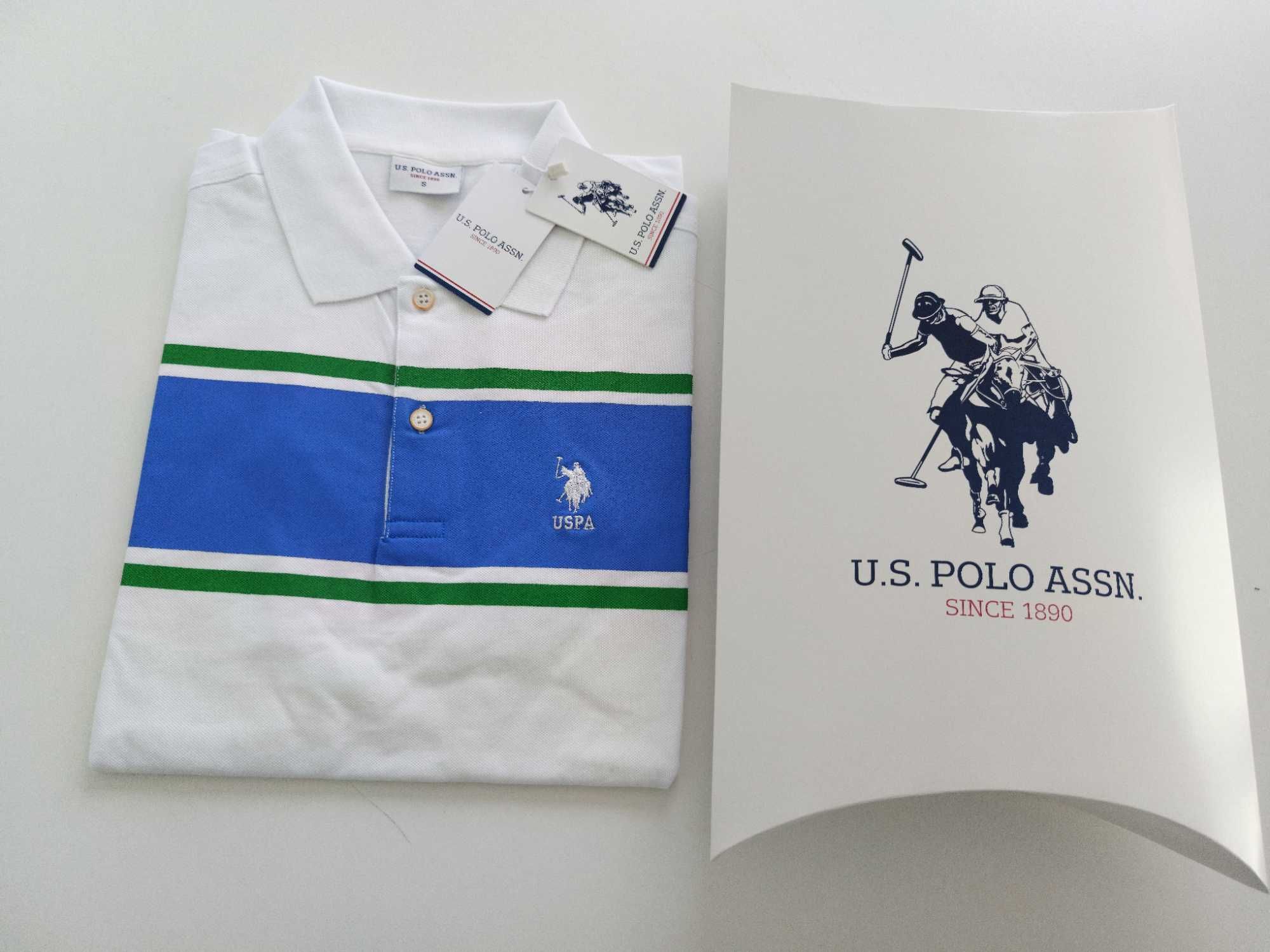 U.S. Polo Assn. Оригинални мъжки тениски с яка S