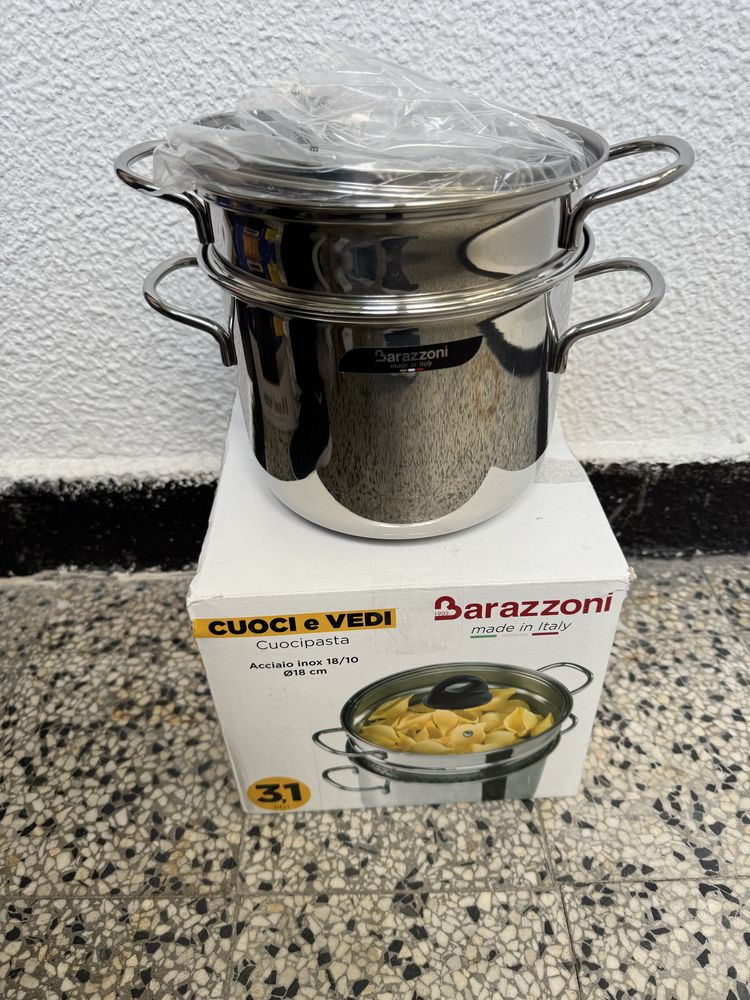 Тенджера за Паста Barazzoni Cuoci e Vedi Cuocipasta 18/10, 3.1L, ø18cm