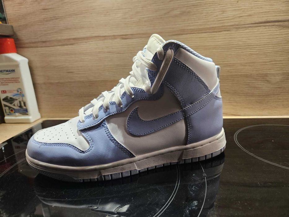 Nike Jordan High Top Light Blue and White