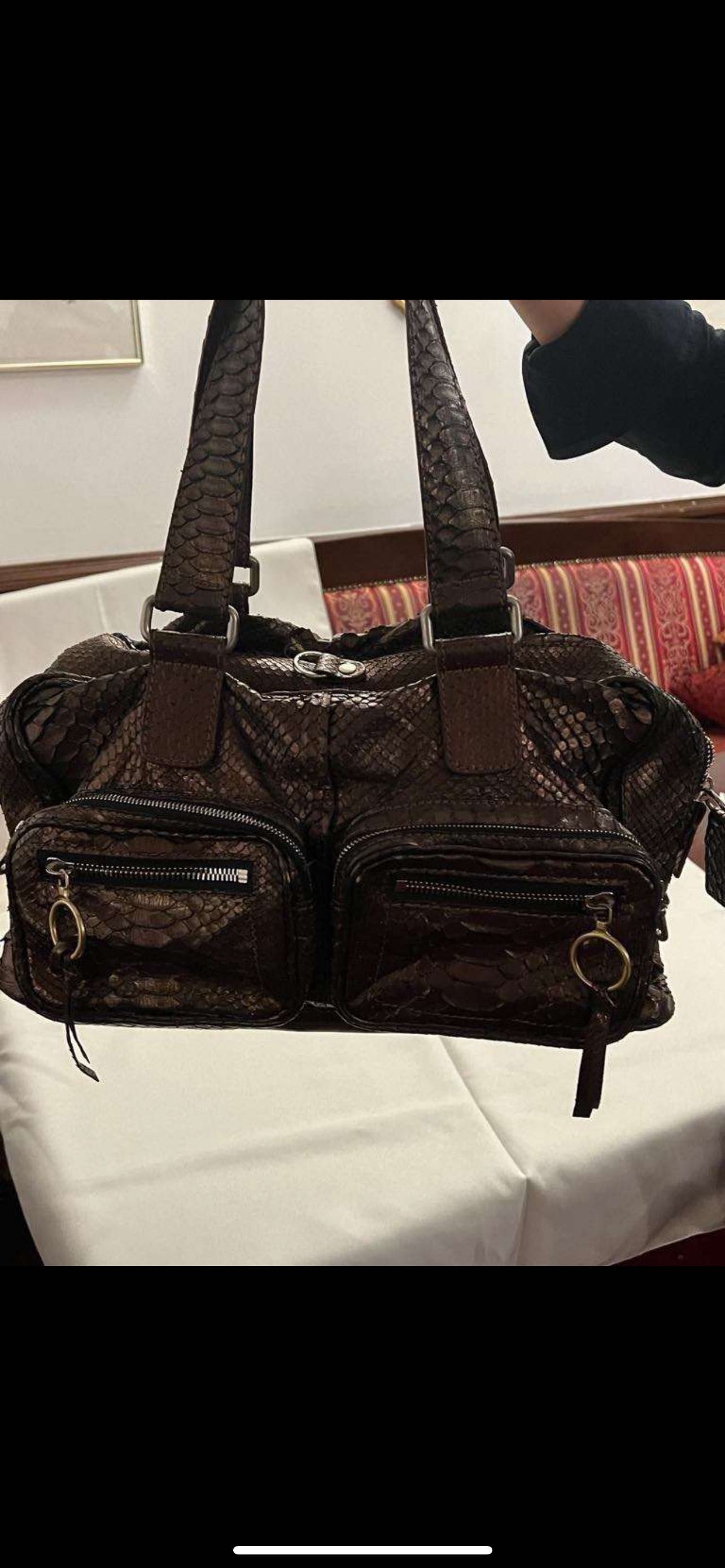 Chloé чанта от змийска кожа