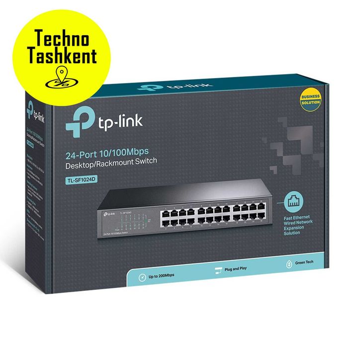 24 портовый мегабитный настольный коммутатор Tp-Link TL-SF1024D, свитч
