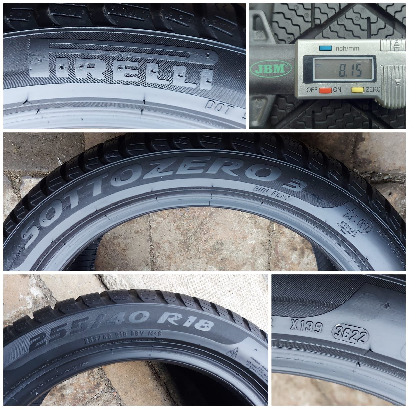 O bucată 255/245 40 R18 M+S iarnă - una Pirelli Continental Michelin