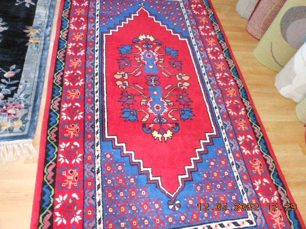 covor lana % 210/108 traversa traditional manual persan iran vechi