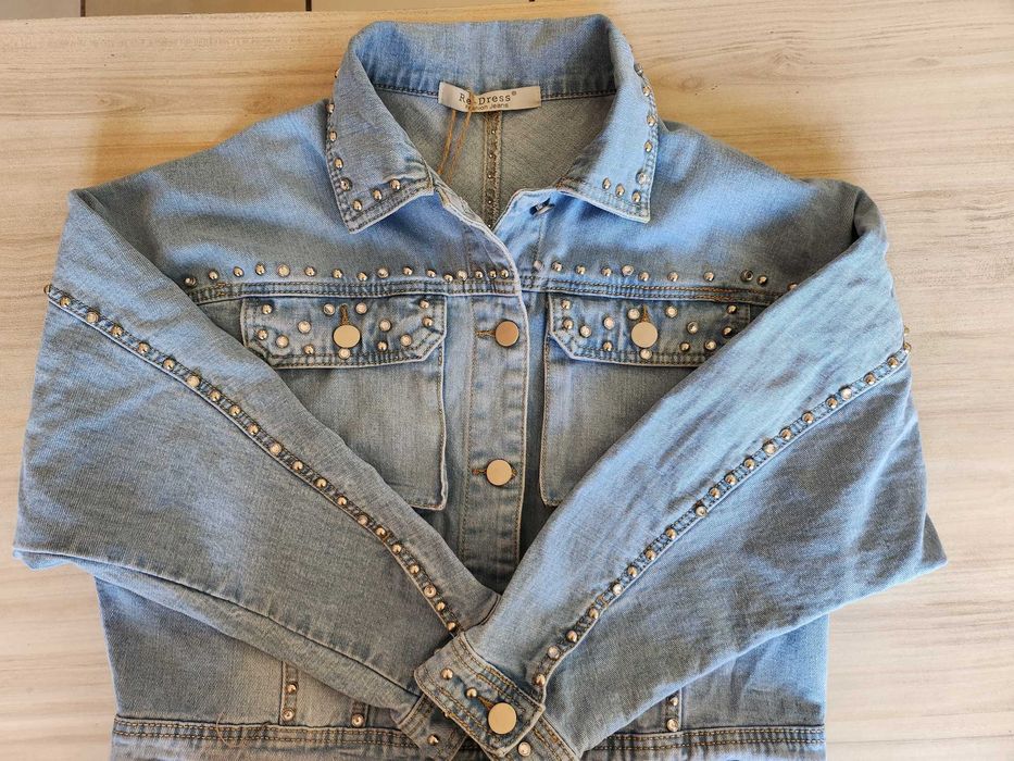 Дамско дънково яке