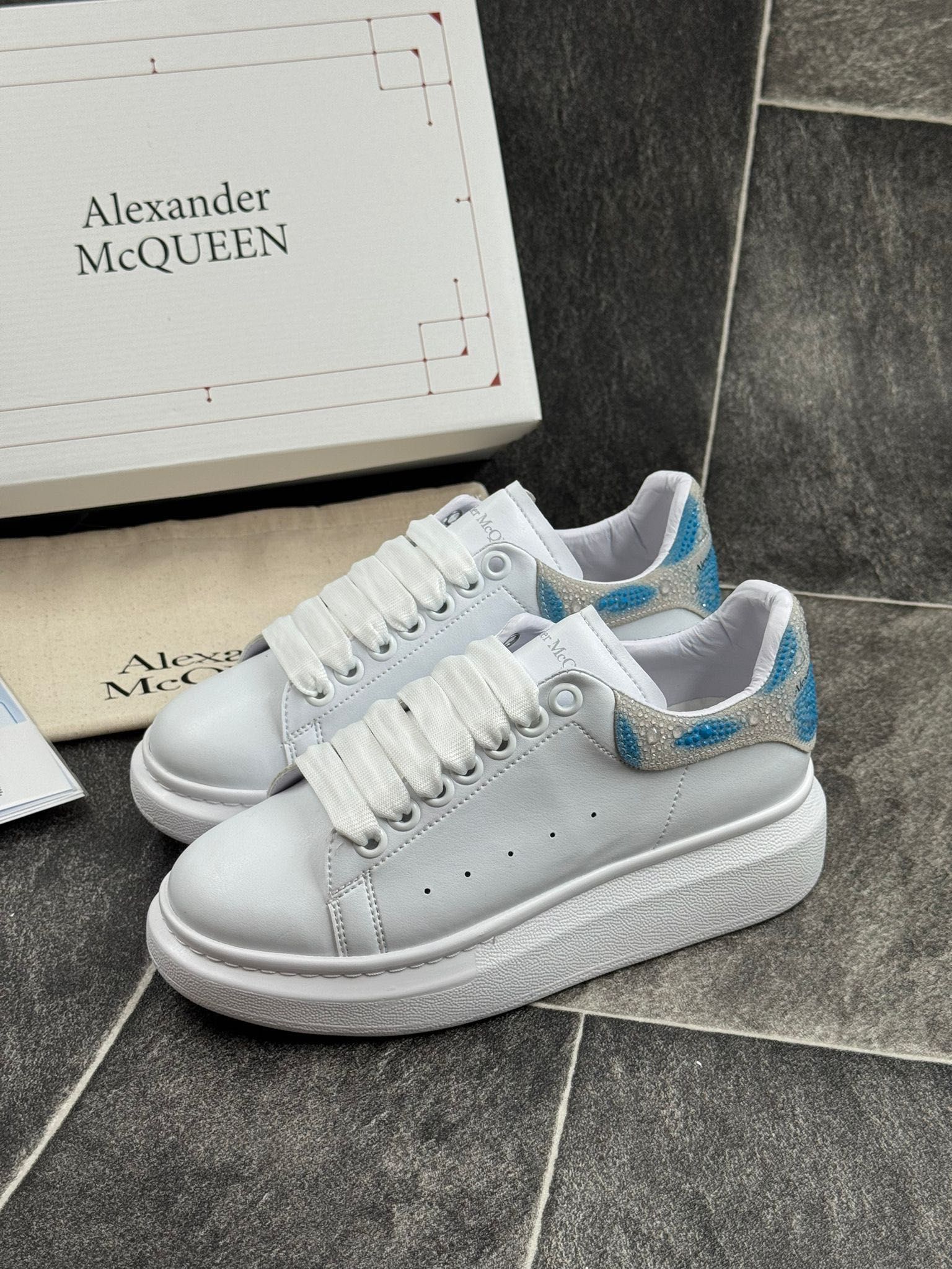 Adidasi Alexander White Glitter Multicolor