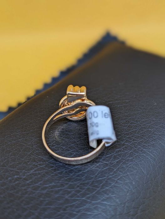 Inel aur 14K 2.7g ag.7 Podu Ros 49291 - Garantie 2 Ani!
