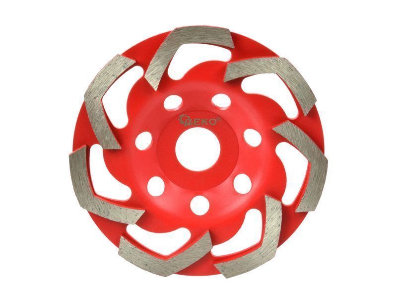 Диамантен диск за шлайфане на бетон, диамант турбо 125 мм 5 мм червен