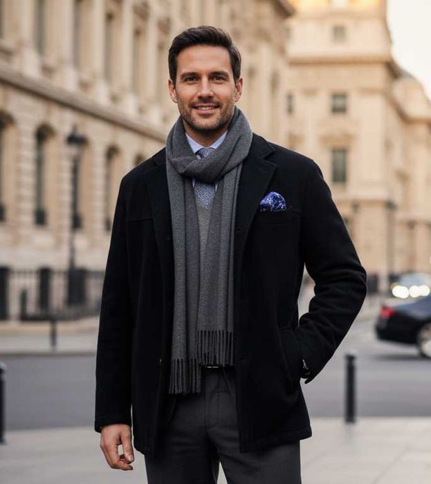 Мъжко палто / зимно яке, Marc New York, вълна и кашмир, размер XL