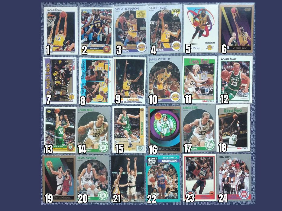 Баскетбол Картички NBA 90-те Trading Cards Колекционерски НБА Lakers