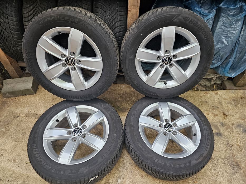 Jante aliaj 16" Skoda/Volkswagen/Seat cu anvelope iarna M+S 205/60/16