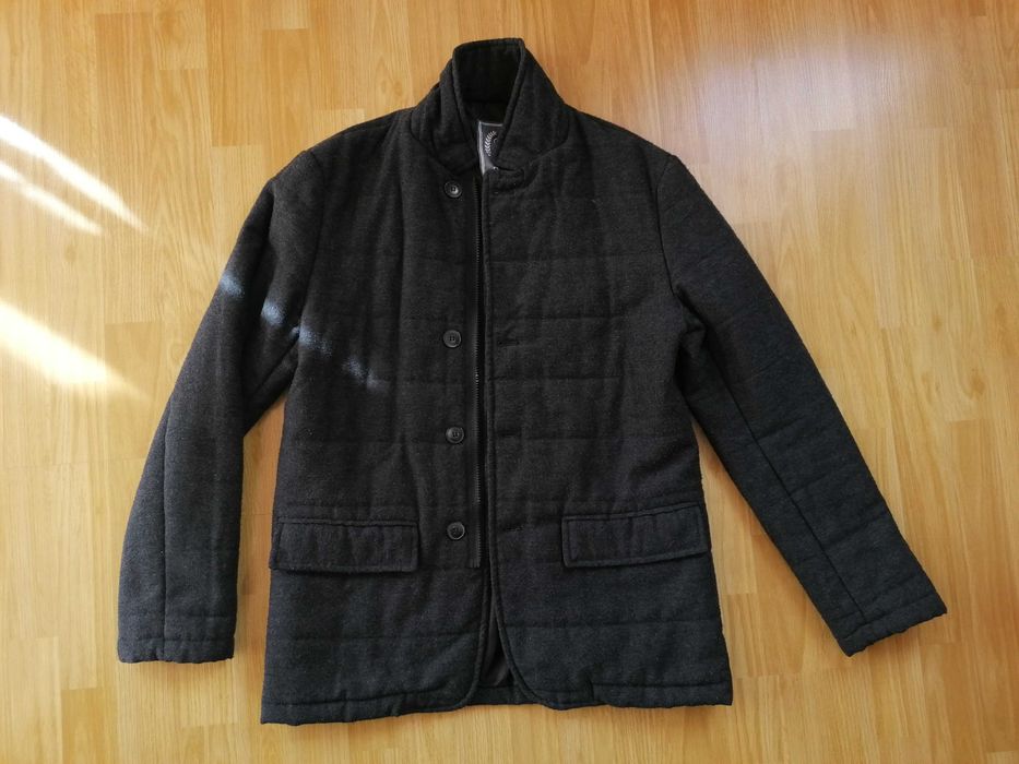 geaca jacheta gri inchis toamna-iarna barbati marime M