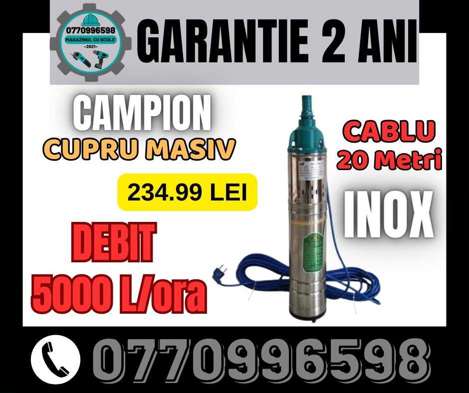 Pompa submersibila Alfa Premium 1500W  cablu 15m Bobinaj CUPRU MASIV