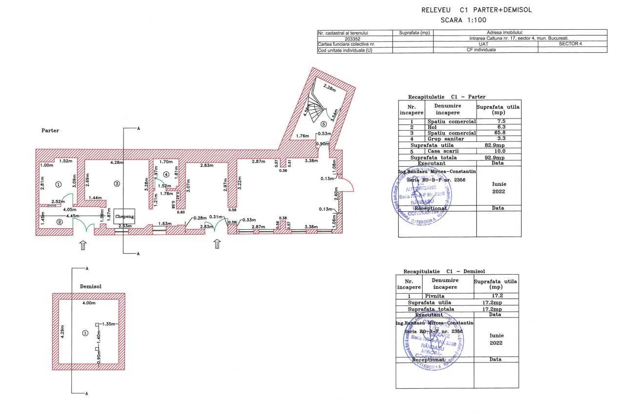 Spatiu comercial / business central, la strada, cu iesire spre terasa