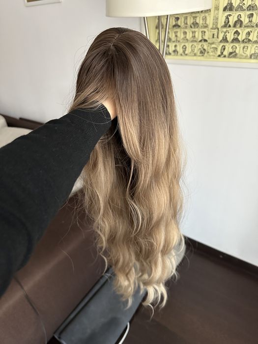 Peruca blond ombre kanekalon