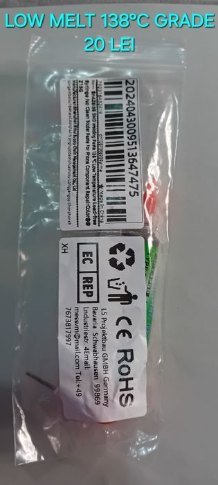 Pasta lipit low melt 138 grade