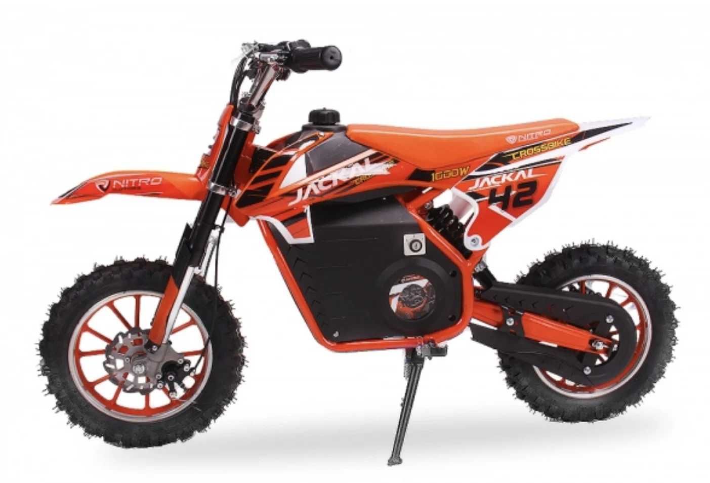 Motocicleta electrica copii 5-10 ani Nitro Eco Jackal 1000W 10" Porto