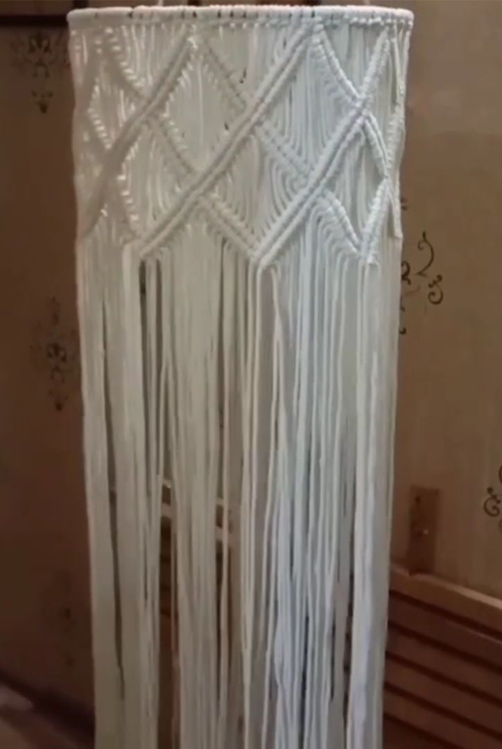 Люстры макраме. Ручная работа
