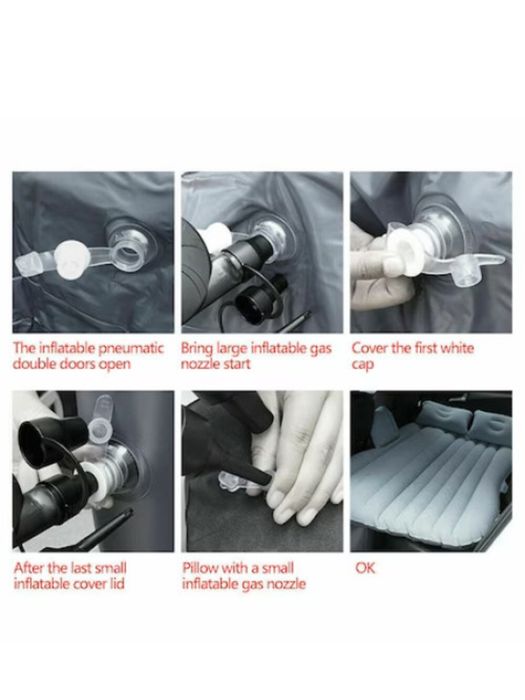 Saltea gonflabila auto  cu perne pentru bancheta mașină