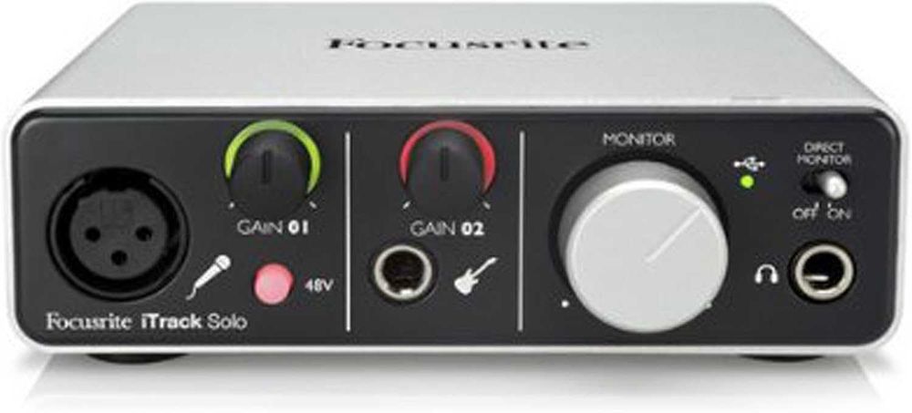 Interfață audio Focusrite - iTrack Solo Lightning, gri/negru,sigilat