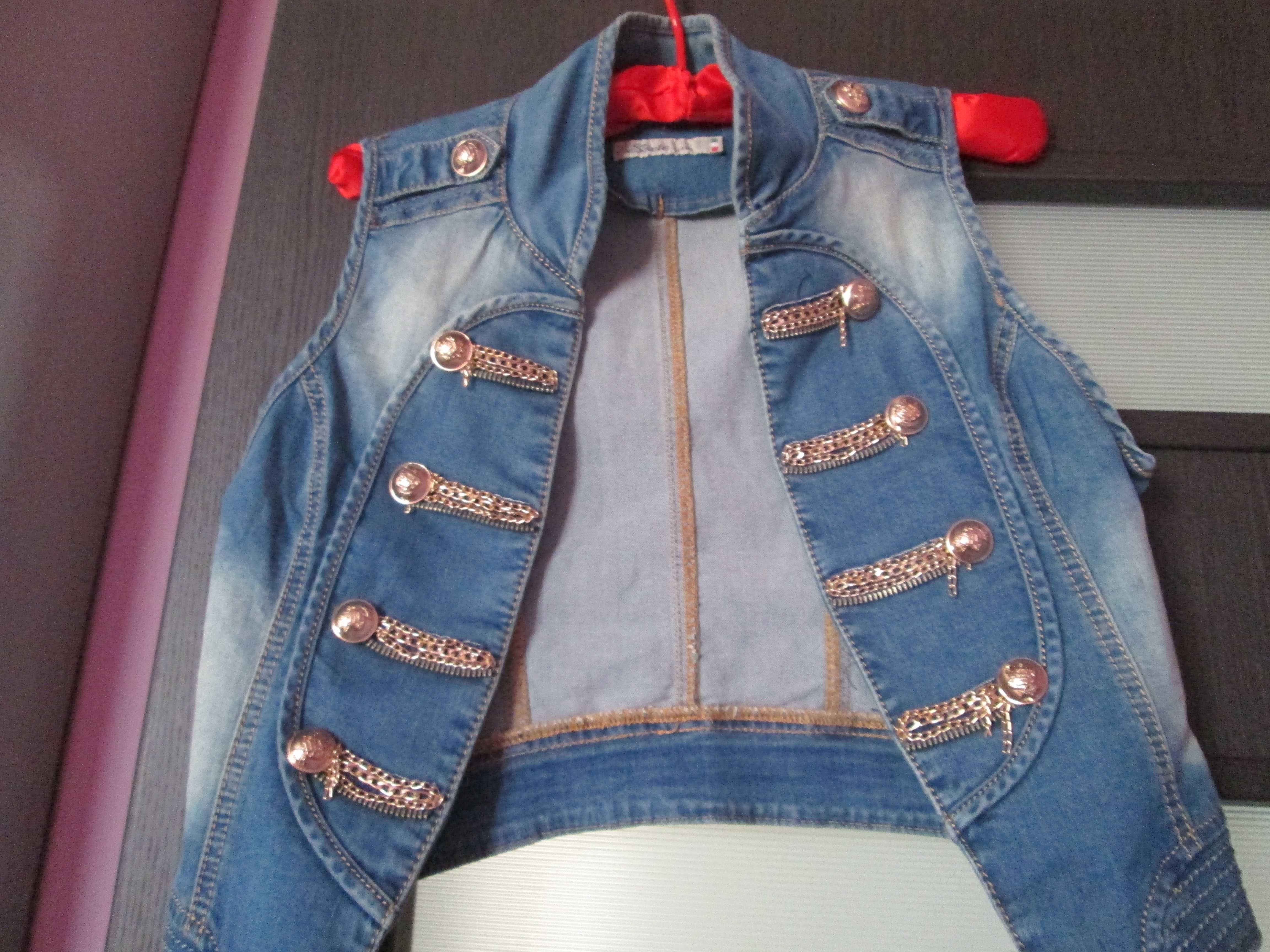 top /vesta blugi superba fete  Sixte jeans M/L